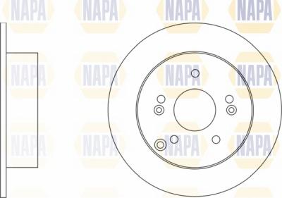 NAPA NBD5775 - Brake Disc autospares.lv