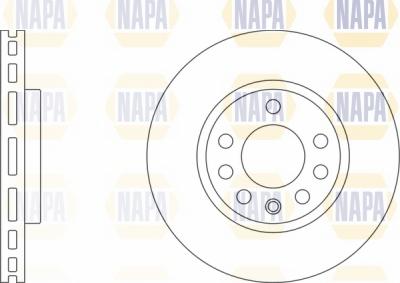 NAPA NBD5771 - Brake Disc autospares.lv