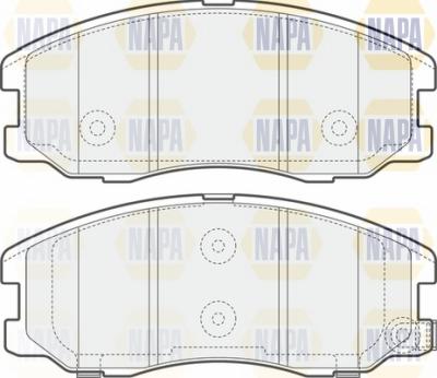 NAPA NBP1446 - Brake Pad Set, disc brake autospares.lv