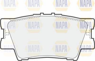 NAPA NBP1440 - Brake Pad Set, disc brake autospares.lv