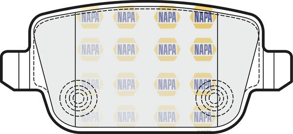 NAPA NBP1442 - Brake Pad Set, disc brake autospares.lv