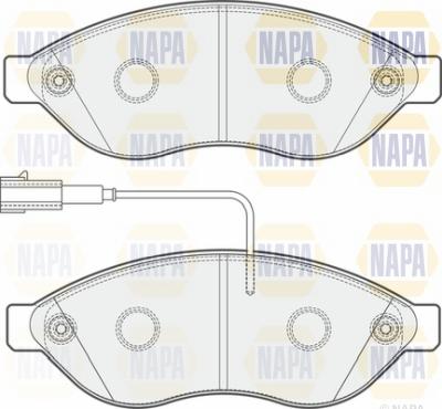 NAPA NBP1453 - Brake Pad Set, disc brake autospares.lv