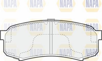 NAPA NBP1460 - Brake Pad Set, disc brake autospares.lv