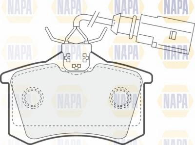NAPA NBP1401 - Brake Pad Set, disc brake autospares.lv