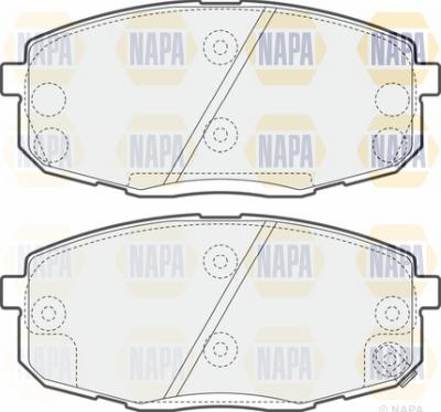 NAPA NBP1403 - Brake Pad Set, disc brake autospares.lv