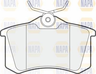 NAPA NBP1419 - Brake Pad Set, disc brake autospares.lv