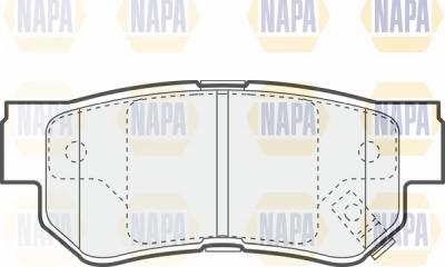 NAPA NBP1414 - Brake Pad Set, disc brake autospares.lv