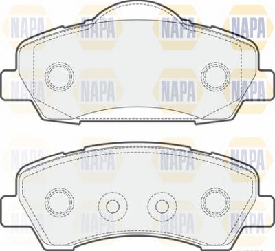 NAPA NBP1416 - Brake Pad Set, disc brake autospares.lv