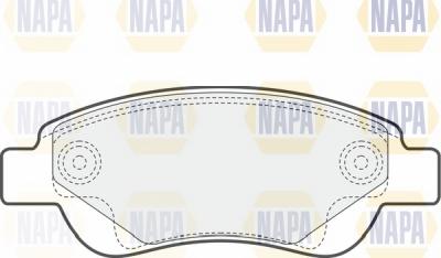 NAPA NBP1412 - Brake Pad Set, disc brake autospares.lv