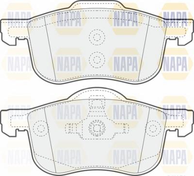 NAPA NBP1439 - Brake Pad Set, disc brake autospares.lv