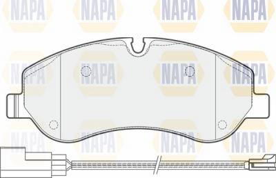 NAPA NBP1433 - Brake Pad Set, disc brake autospares.lv