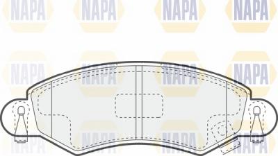NAPA NBP1429 - Brake Pad Set, disc brake autospares.lv
