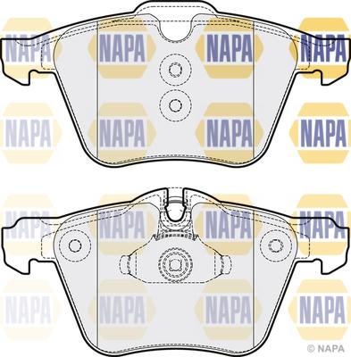 NAPA NBP1424 - Brake Pad Set, disc brake autospares.lv