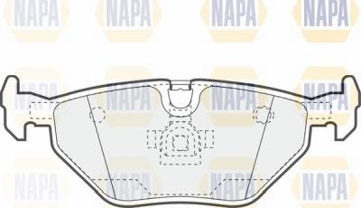 NAPA NBP1426 - Brake Pad Set, disc brake autospares.lv