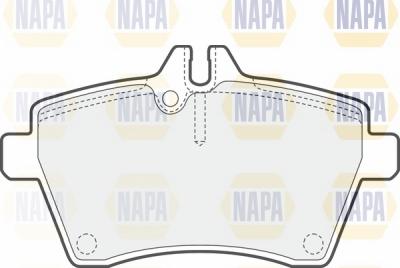 NAPA NBP1427 - Brake Pad Set, disc brake autospares.lv