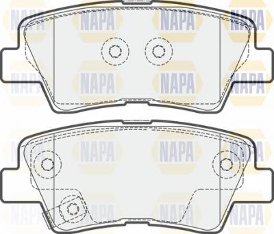 NAPA NBP1596 - Brake Pad Set, disc brake autospares.lv