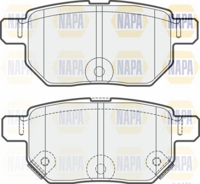 NAPA NBP1592 - Brake Pad Set, disc brake autospares.lv