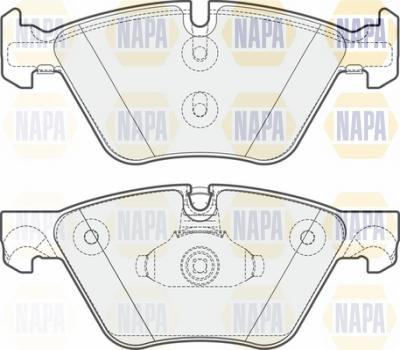 NAPA NBP1597 - Brake Pad Set, disc brake autospares.lv