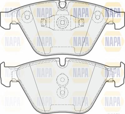 NAPA NBP1564 - Brake Pad Set, disc brake autospares.lv