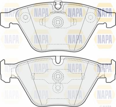 NAPA NBP1565 - Brake Pad Set, disc brake autospares.lv