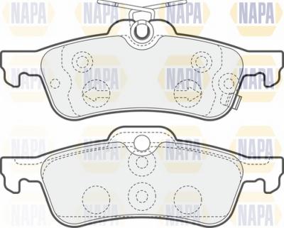 NAPA NBP1566 - Brake Pad Set, disc brake autospares.lv