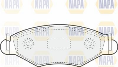 NAPA NBP1560 - Brake Pad Set, disc brake autospares.lv