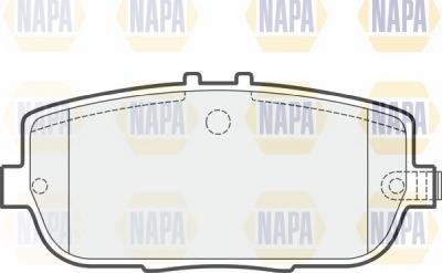 NAPA NBP1581 - Brake Pad Set, disc brake autospares.lv