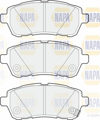 NAPA NBP1588 - Brake Pad Set, disc brake autospares.lv