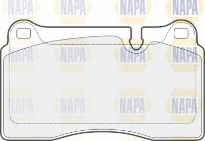 NAPA NBP1582 - Brake Pad Set, disc brake autospares.lv