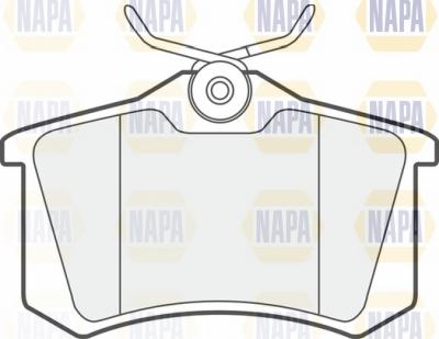 NAPA NBP1530 - Brake Pad Set, disc brake autospares.lv