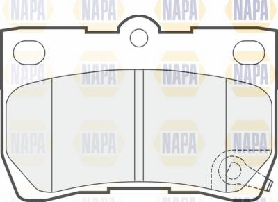 NAPA NBP1579 - Brake Pad Set, disc brake autospares.lv