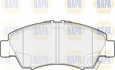 NAPA NBP1575 - Brake Pad Set, disc brake autospares.lv