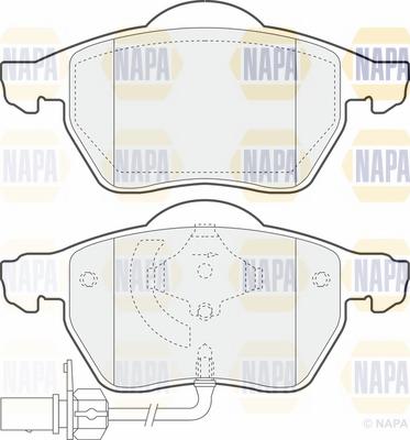 NAPA NBP1576 - Brake Pad Set, disc brake autospares.lv