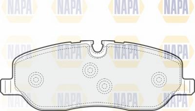 NAPA NBP1570 - Brake Pad Set, disc brake autospares.lv