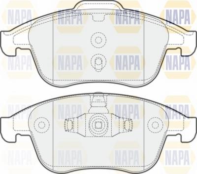 NAPA NBP1694 - Brake Pad Set, disc brake autospares.lv