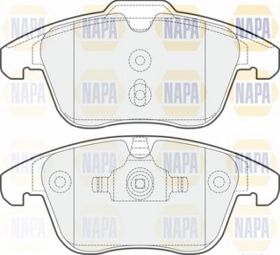 NAPA NBP1695 - Brake Pad Set, disc brake autospares.lv