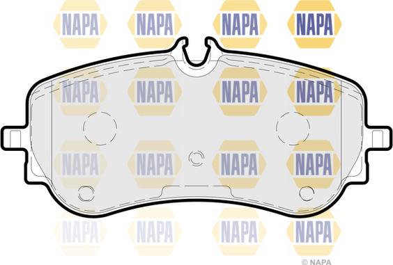 NAPA NBP1648 - Brake Pad Set, disc brake autospares.lv