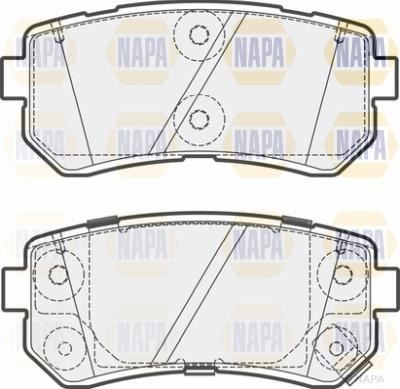 NAPA NBP1643 - Brake Pad Set, disc brake autospares.lv