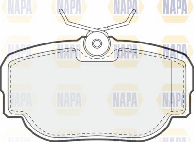 NAPA NBP1658 - Brake Pad Set, disc brake autospares.lv