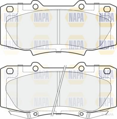 NAPA NBP1603 - Brake Pad Set, disc brake autospares.lv