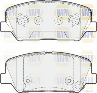 NAPA NBP1615 - Brake Pad Set, disc brake autospares.lv