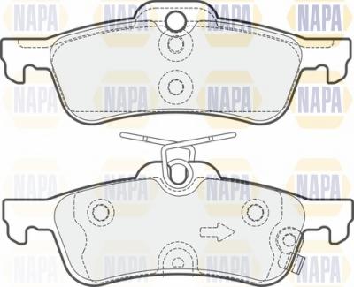 NAPA NBP1616 - Brake Pad Set, disc brake autospares.lv