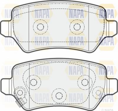 NAPA NBP1618 - Brake Pad Set, disc brake autospares.lv