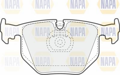 NAPA NBP1689 - Brake Pad Set, disc brake autospares.lv