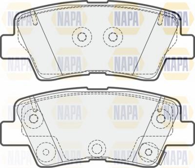 NAPA NBP1688 - Brake Pad Set, disc brake autospares.lv