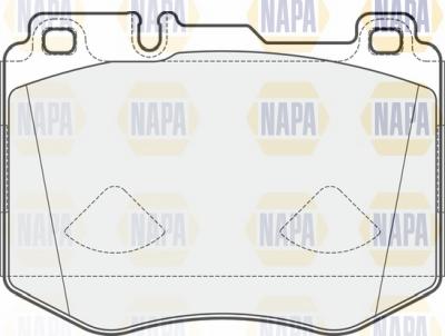 NAPA NBP1622 - Brake Pad Set, disc brake autospares.lv