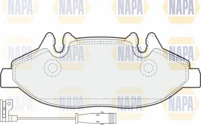 NAPA NBP1044 - Brake Pad Set, disc brake autospares.lv