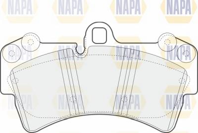 NAPA NBP1041 - Brake Pad Set, disc brake autospares.lv