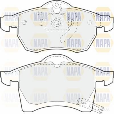 NAPA NBP1059 - Brake Pad Set, disc brake autospares.lv