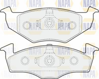 NAPA NBP1050 - Brake Pad Set, disc brake autospares.lv